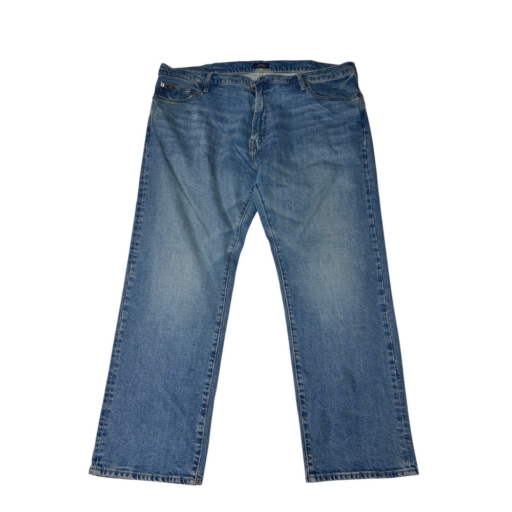 Polo Ralph Lauren Hampton Relaxed Straight Jeans Mens 44/30 Blue Denim‎
